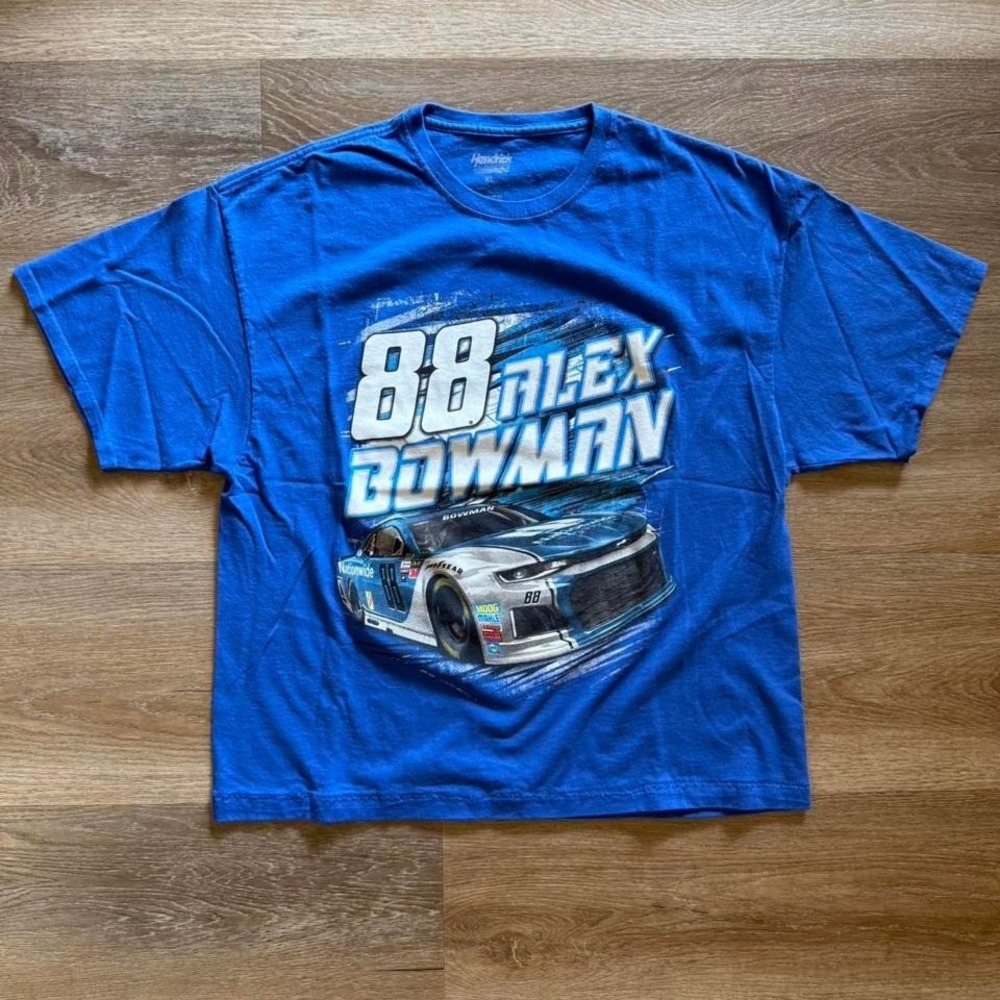 Blue NASCAR Alex Bowman tee Size M